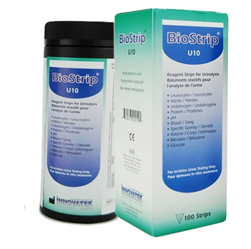 Image BIOSTRIP BANDELETTES ANALYSE URINAIRE U10